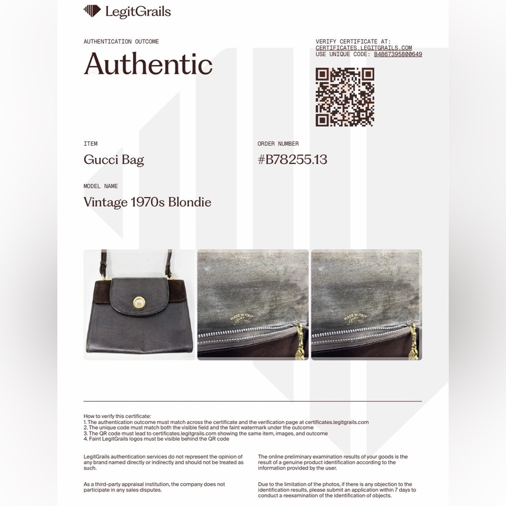 Gucci Vintage 1970s Blondie Logo Lizard & Suede Top Handle Bag Chocolate Brown - Picture 3 of 16